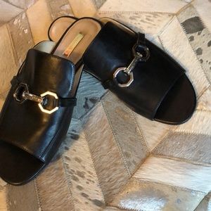 Louise etCie leather open toe flat